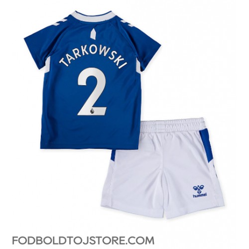 Everton James Tarkowski #2 Hjemmebanesæt Børn 2022-23 Kortærmet (+ Korte bukser)